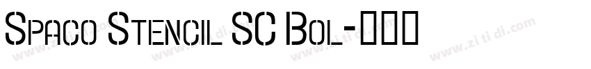 Spaco Stencil SC Bol字体转换